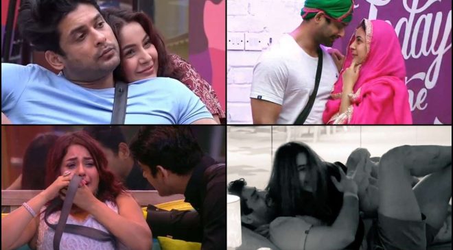 shehnaz gill and siddharth shukla's cute moments bigg-boss 13 house